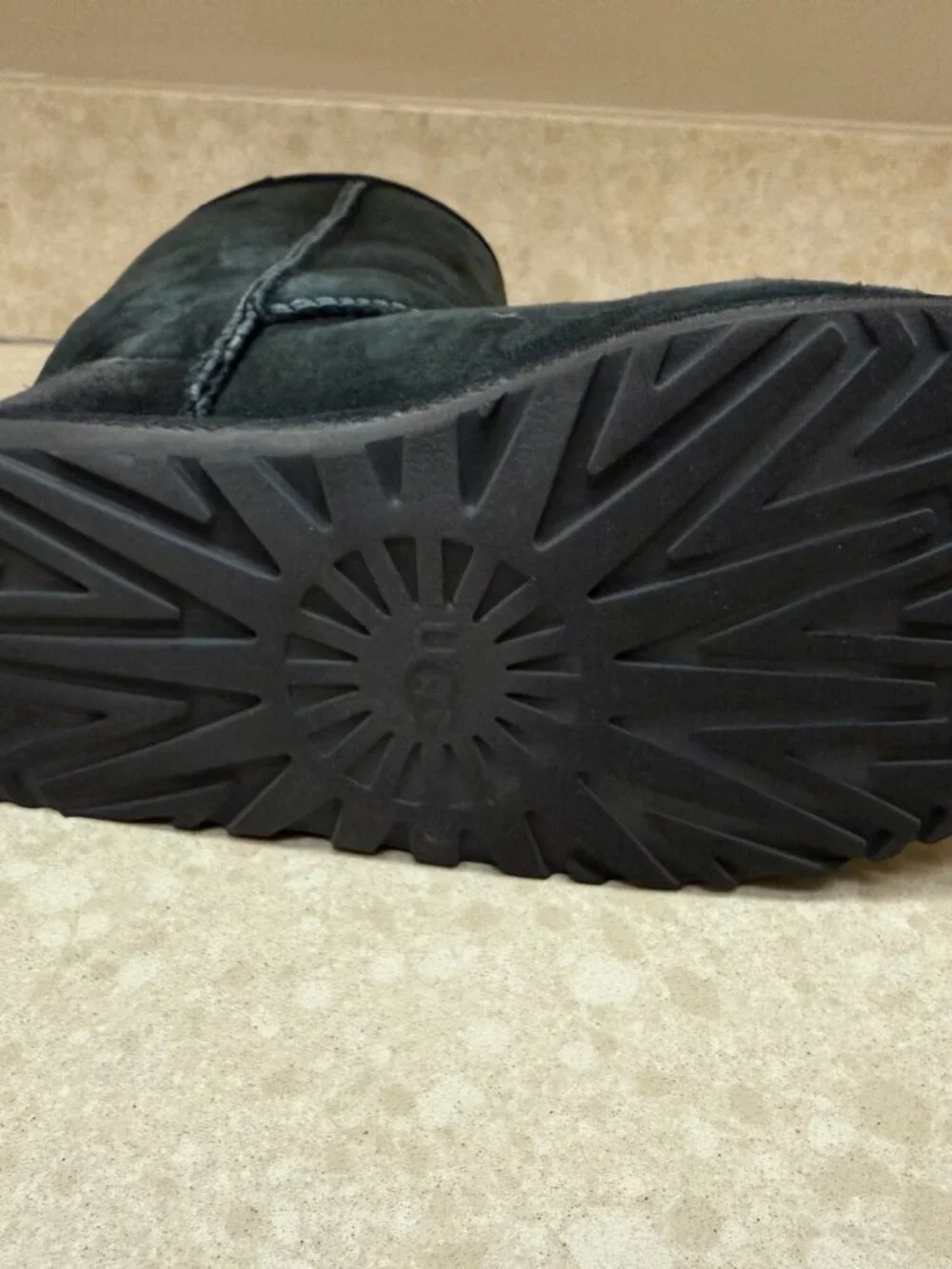 UGG Clasic Short Black Boots Size 6
